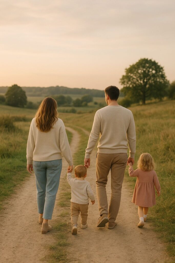 glückliche Familie
